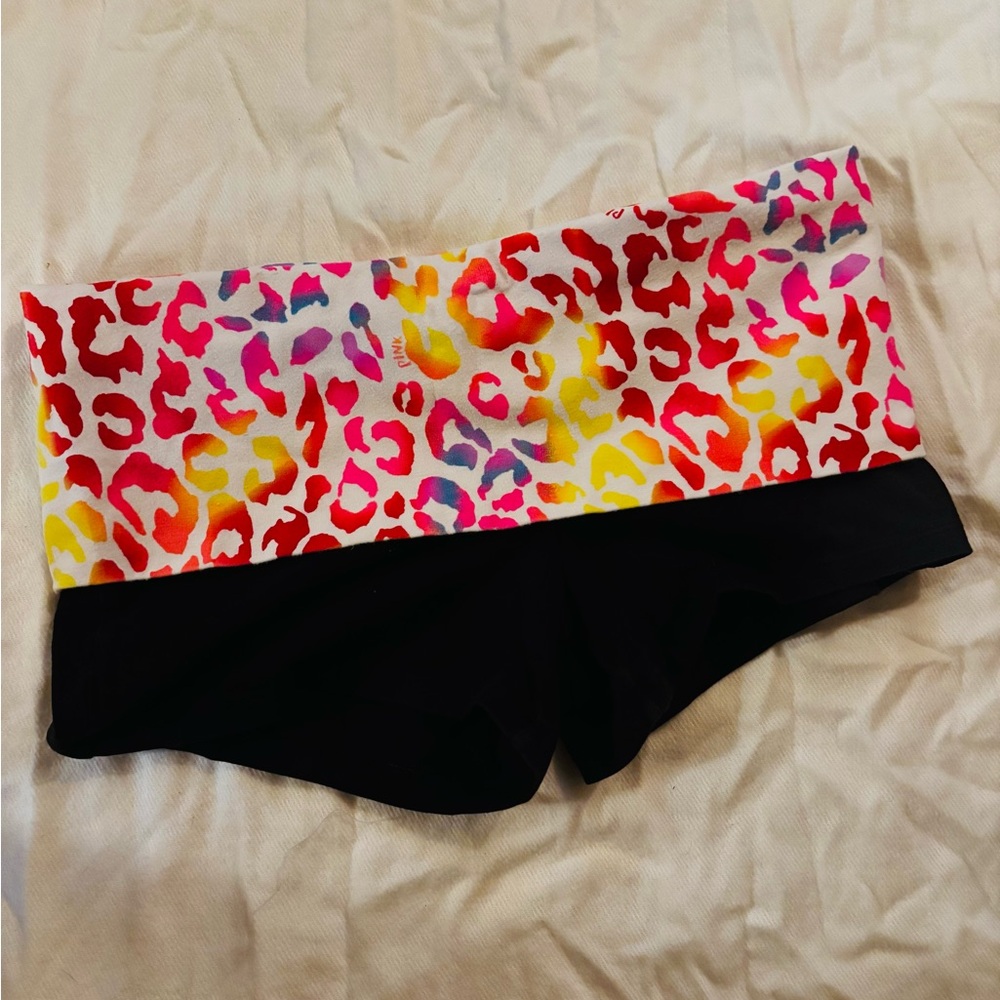 Colorful Leopard Print Women's Shorts